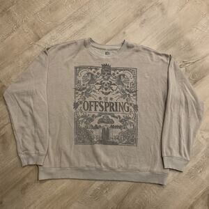 The Offspring Ixnay On The Hombre Pullover Sweatshirt Men's XL Tan Crewneck